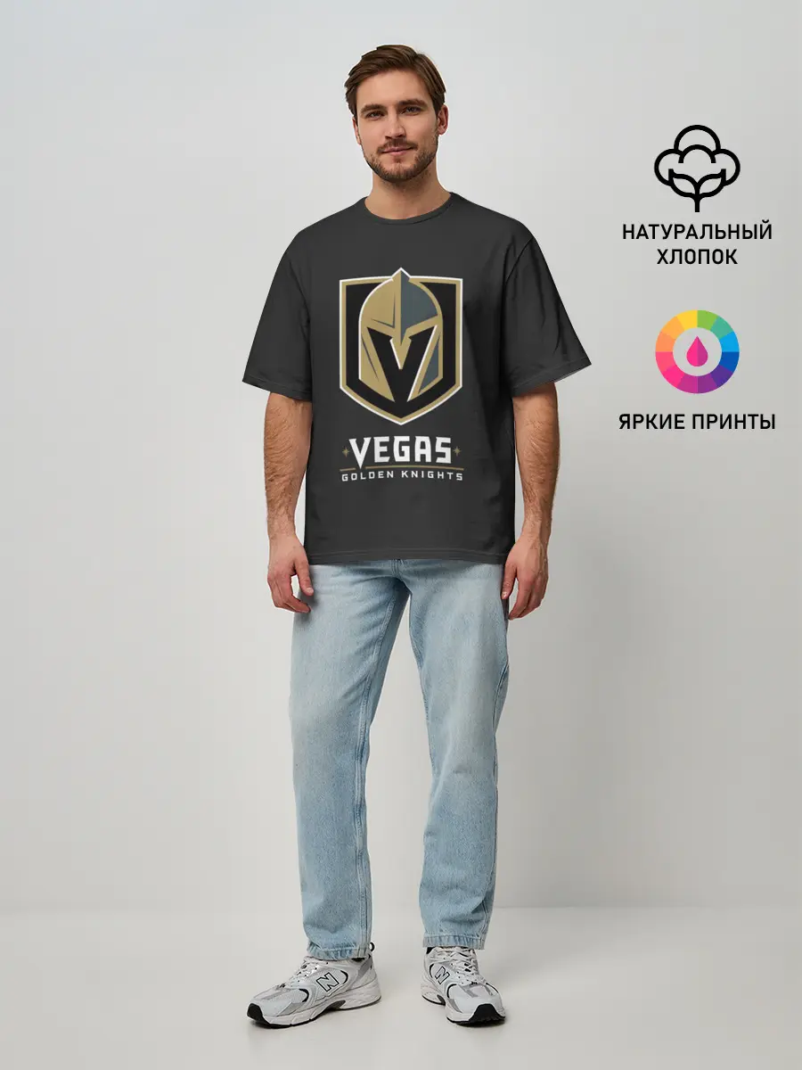 Мужская футболка оверсайз / Vegas Golden Knights