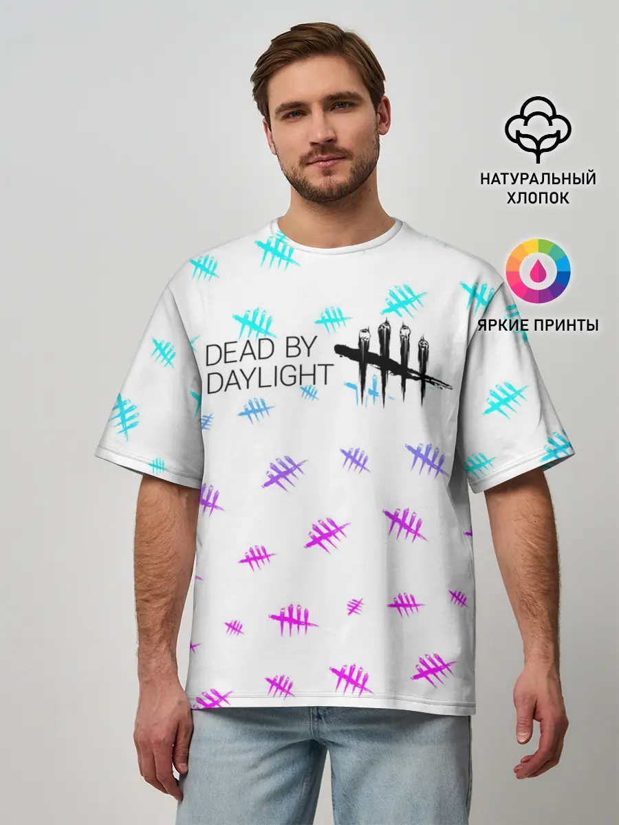 Мужская футболка оверсайз / DEAD BY DAYLIGHT
