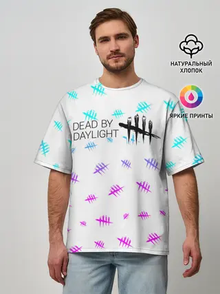 Мужская футболка оверсайз / DEAD BY DAYLIGHT
