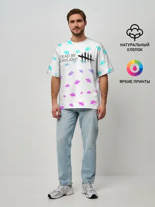 Мужская футболка оверсайз / DEAD BY DAYLIGHT