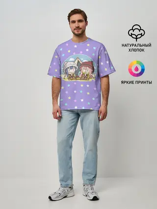 Мужская футболка оверсайз / Лагерь