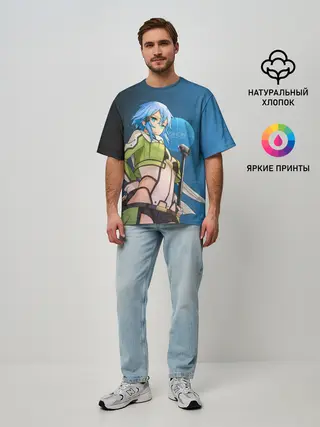 Мужская футболка оверсайз / Sinon