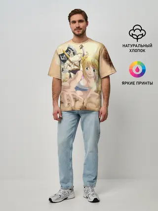 Мужская футболка оверсайз / Люси и Телец