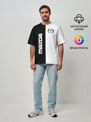 Мужская футболка оверсайз / Mazda