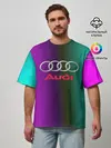Мужская футболка оверсайз / audi