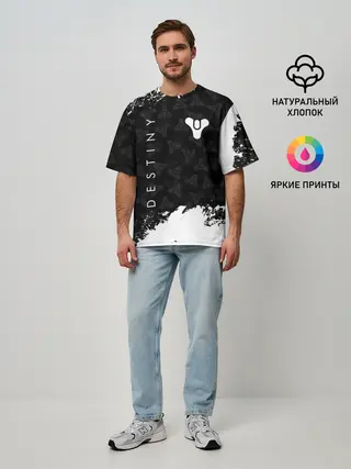 Мужская футболка оверсайз / DESTINY