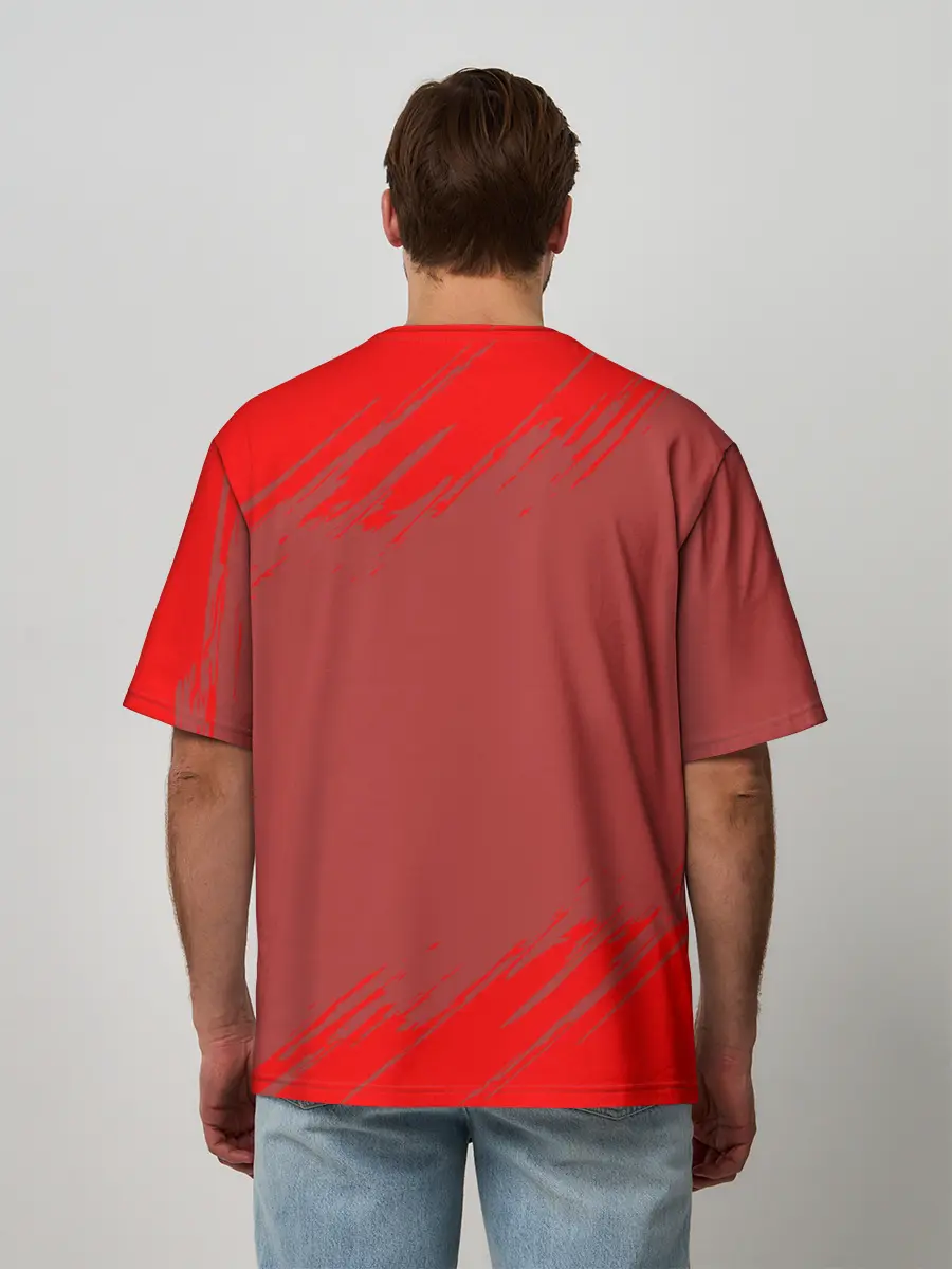 Мужская футболка оверсайз / Стальной алхимик | Обжорство