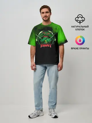 Мужская футболка оверсайз / TMNT Рафаэль