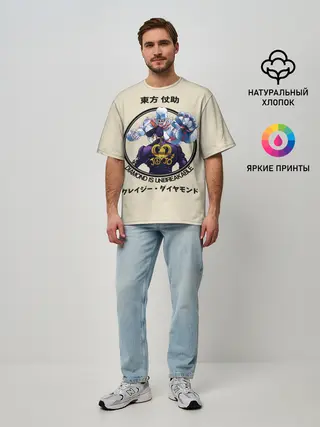 Мужская футболка оверсайз / Приключения ДжоДжо