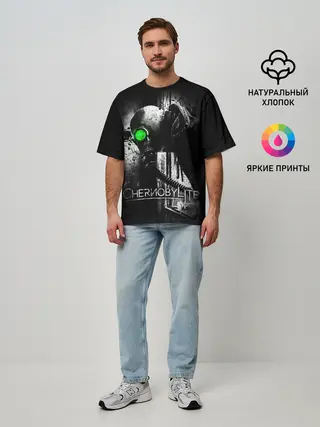 Мужская футболка оверсайз / Chernobylite