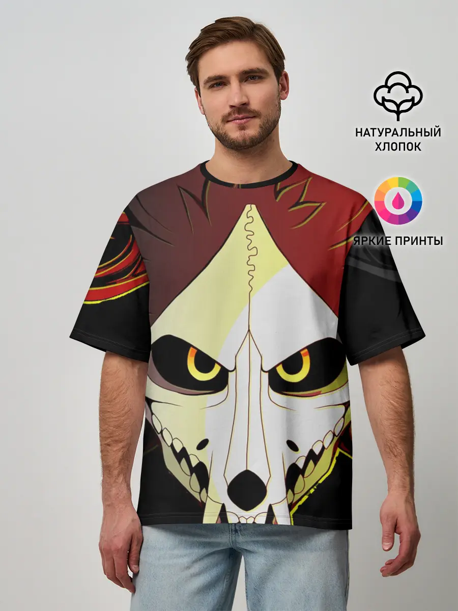 Мужская футболка оверсайз / Взгляд фурини