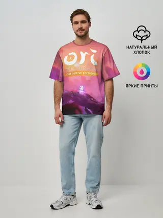 Мужская футболка оверсайз / Ori and the Will of the Wisps