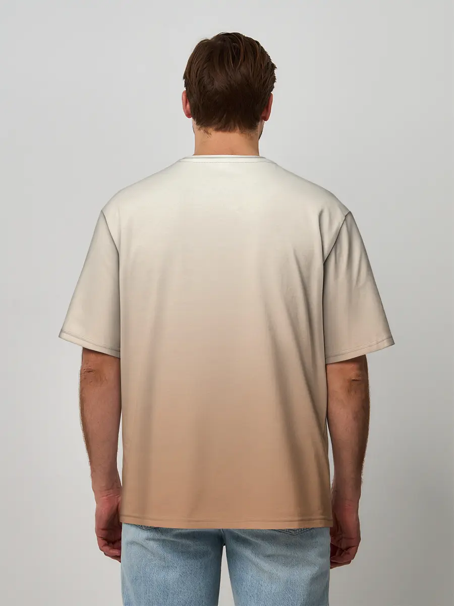 Мужская футболка оверсайз / Лисица рисунок