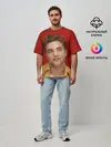 Мужская футболка оверсайз / ROBERT PATTINSON