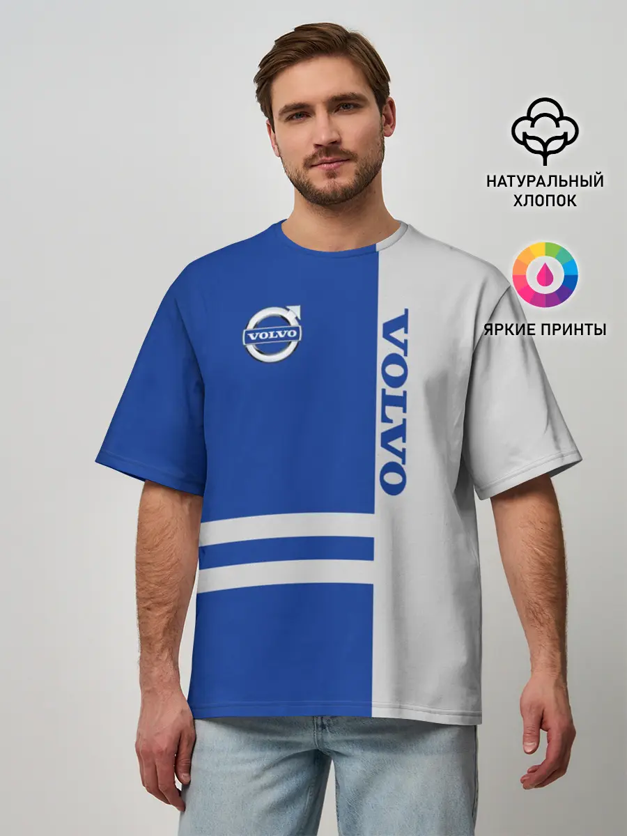 Мужская футболка оверсайз / Volvo