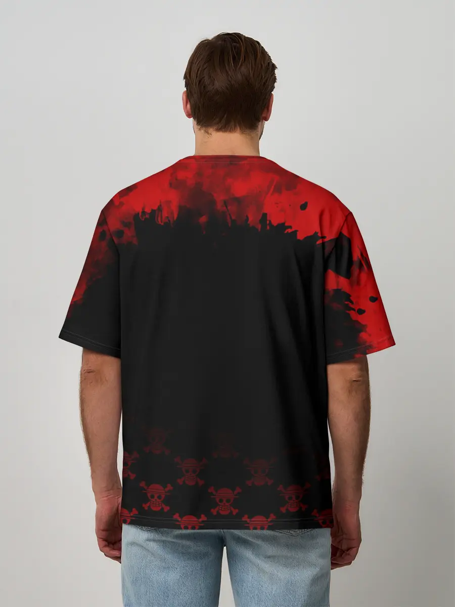 Мужская футболка оверсайз / Луффи One Piece. Большой куш