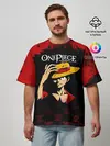 Мужская футболка оверсайз / Луффи One Piece. Большой куш