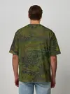 Мужская футболка оверсайз / Зеркальный лес