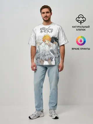Мужская футболка оверсайз / Персонажи Обещанный Неверленд