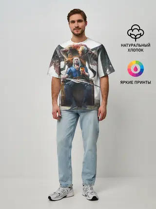 Мужская футболка оверсайз / Geralt