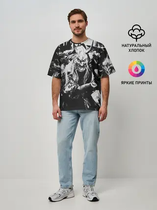 Мужская футболка оверсайз / Samurai | Ghost of Tsushima