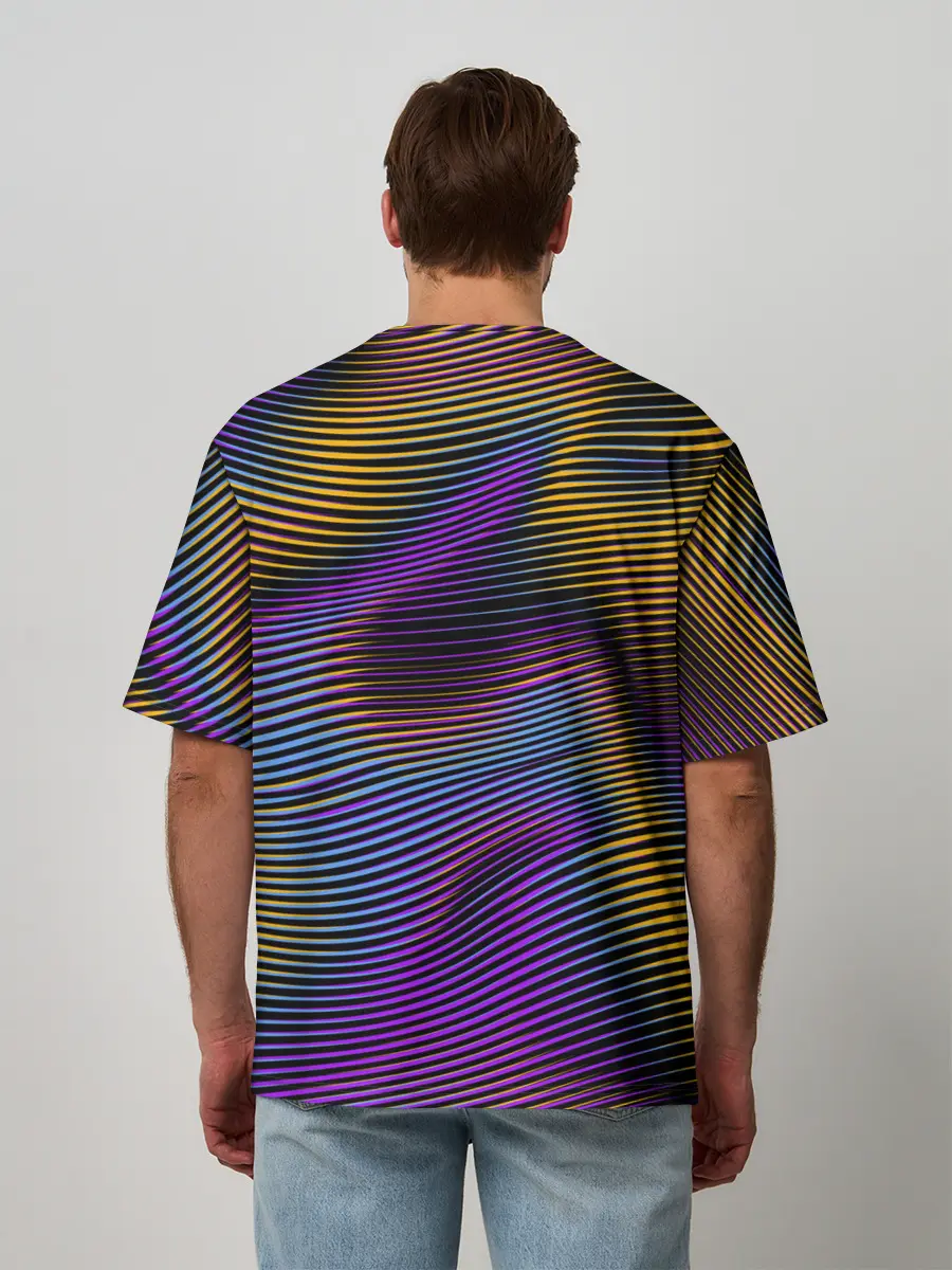 Мужская футболка оверсайз / Современная абстракция