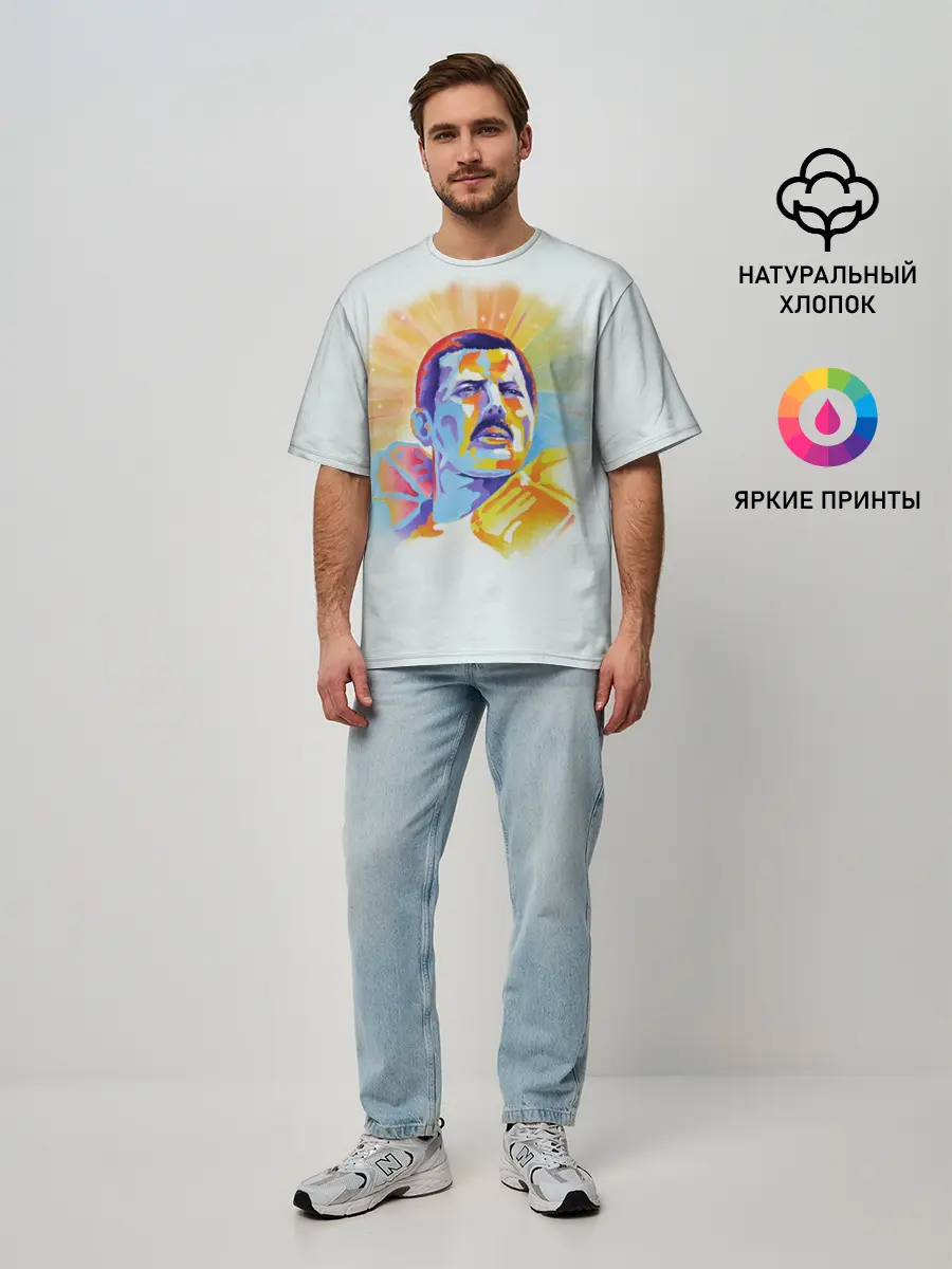 Мужская футболка оверсайз / Freddie Mercury