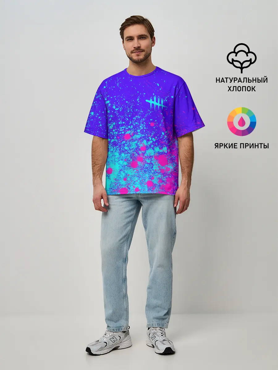 Мужская футболка оверсайз / DEAD BY DAYLIGHT