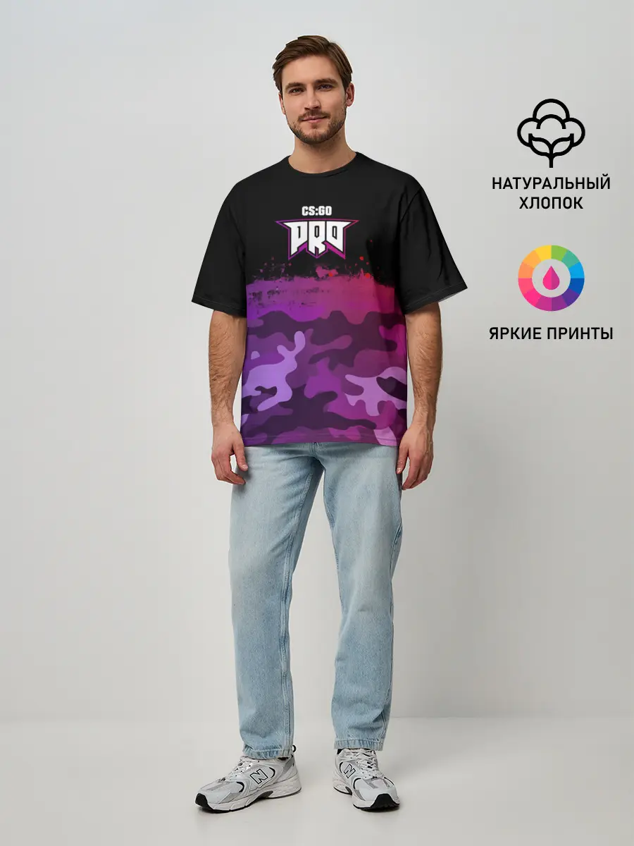 Мужская футболка оверсайз / pro100