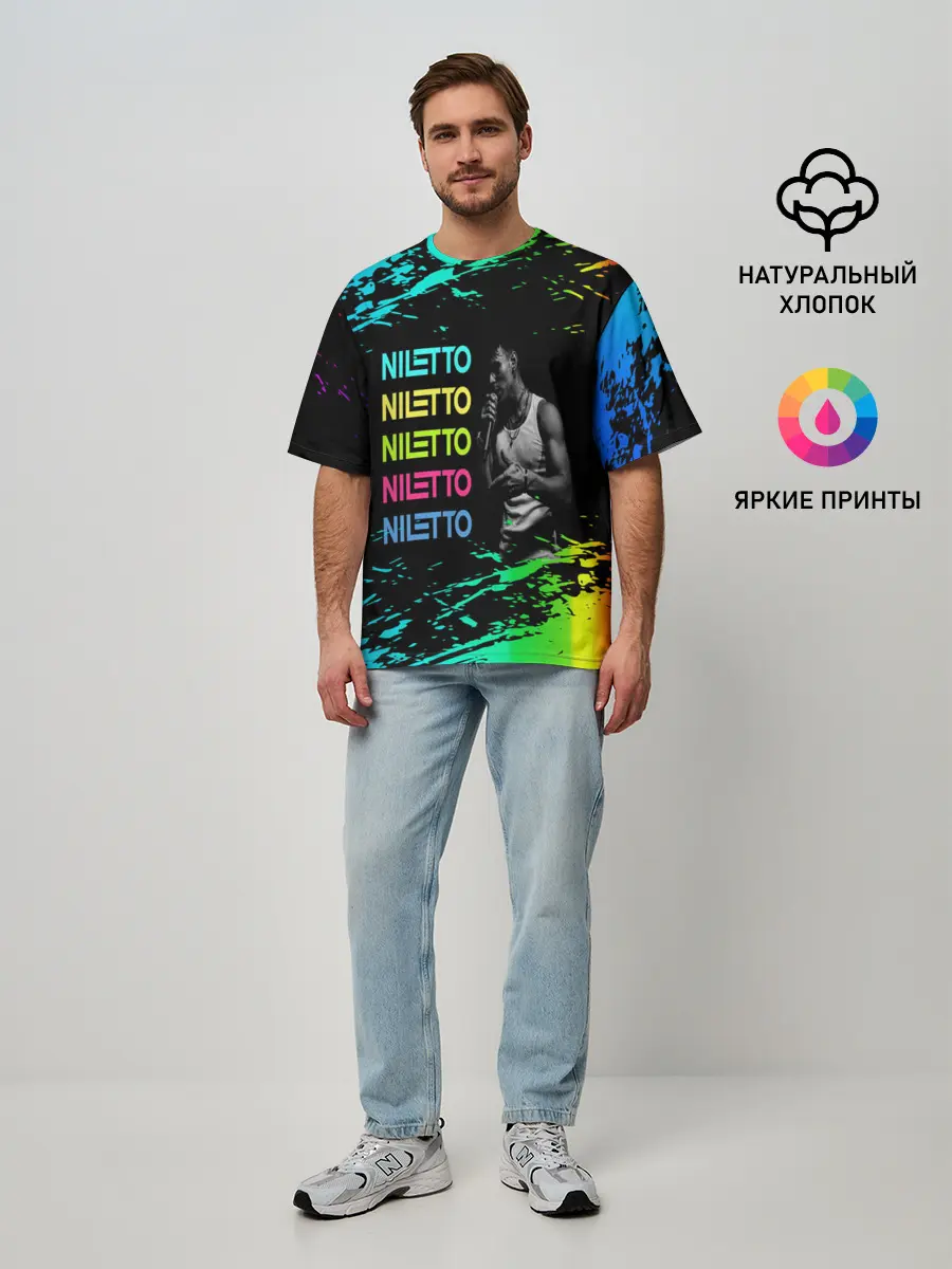 Мужская футболка оверсайз / niletto