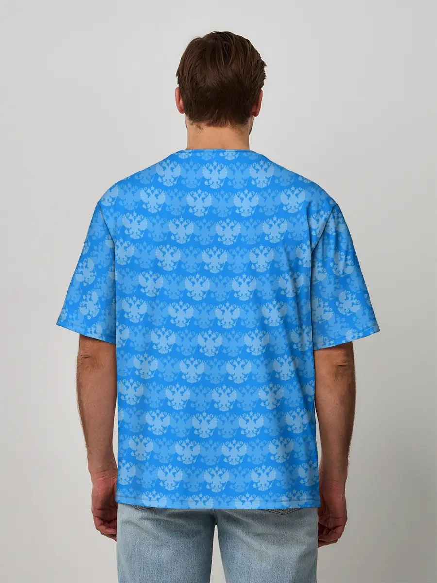 Мужская футболка оверсайз / РОССИЯ