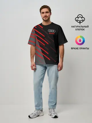 Мужская футболка оверсайз / AUDI SPORT