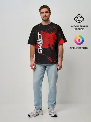 Мужская футболка оверсайз / SKILLET