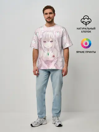 Мужская футболка оверсайз / Эмилия