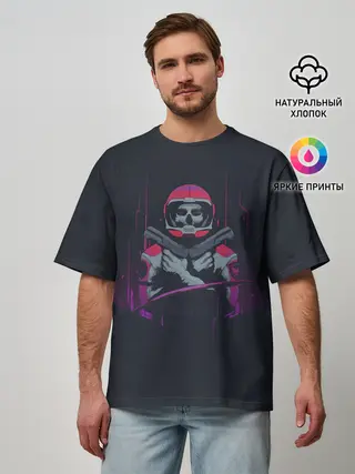 Мужская футболка оверсайз / Космический убийца
