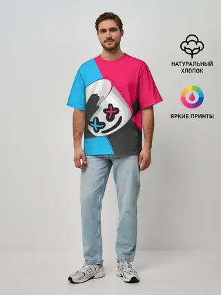 Мужская футболка оверсайз / New Marshmello