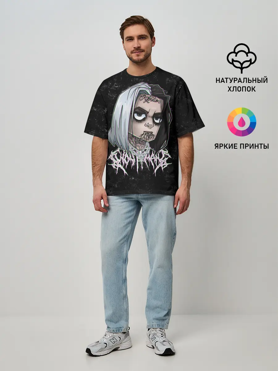 Мужская футболка оверсайз / GHOSTEMANE