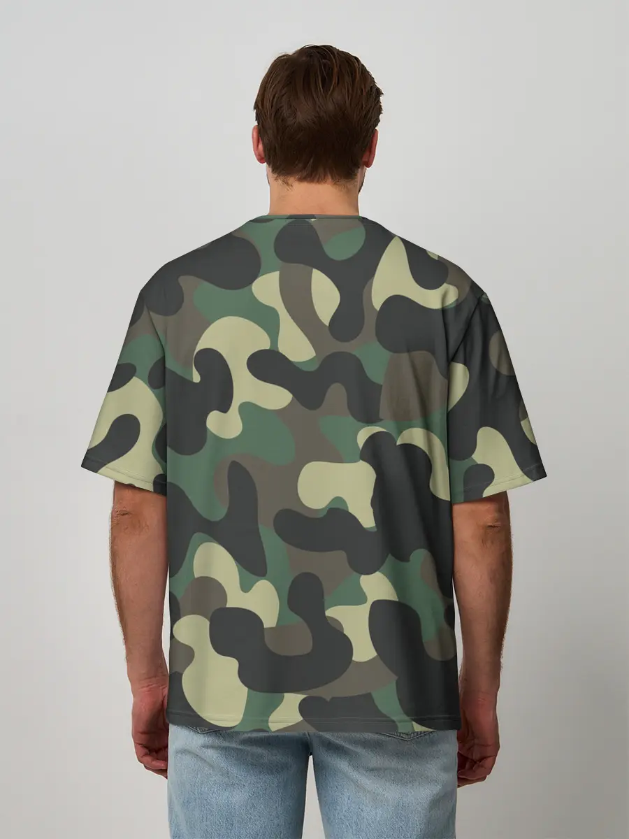 Мужская футболка оверсайз / КАМУФЛЯЖ