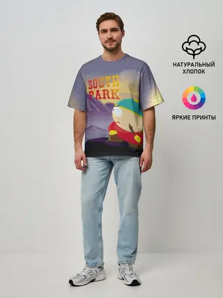 Мужская футболка оверсайз / South Park Cartman | Картмен