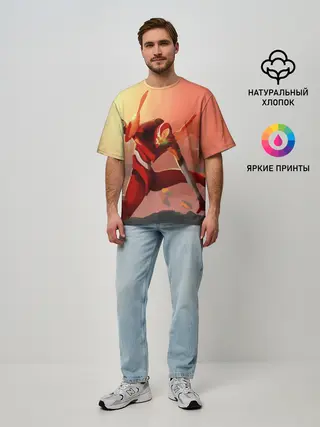 Мужская футболка оверсайз / Asuka Langley Soryu