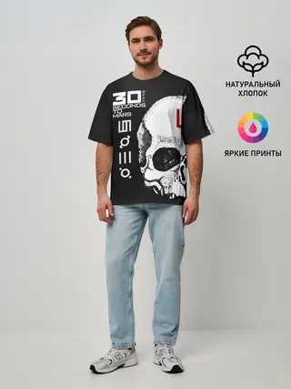 Мужская футболка оверсайз / 30 Seconds to Mars