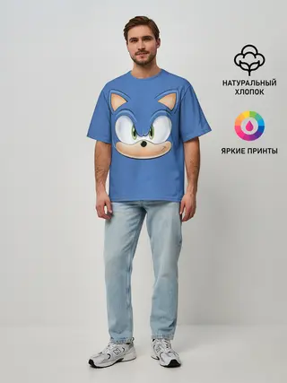 Мужская футболка оверсайз / SONIC.