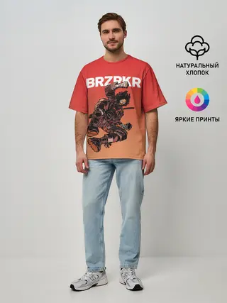 Мужская футболка оверсайз / BRZRKR