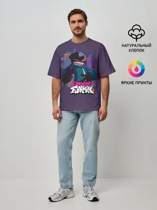 Мужская футболка оверсайз / Friday Night Funkin УИТТИ