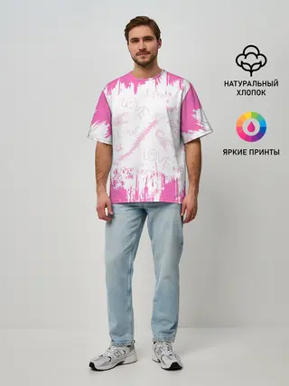 Мужская футболка оверсайз / LIL PEEP / ЛИЛ ПИП