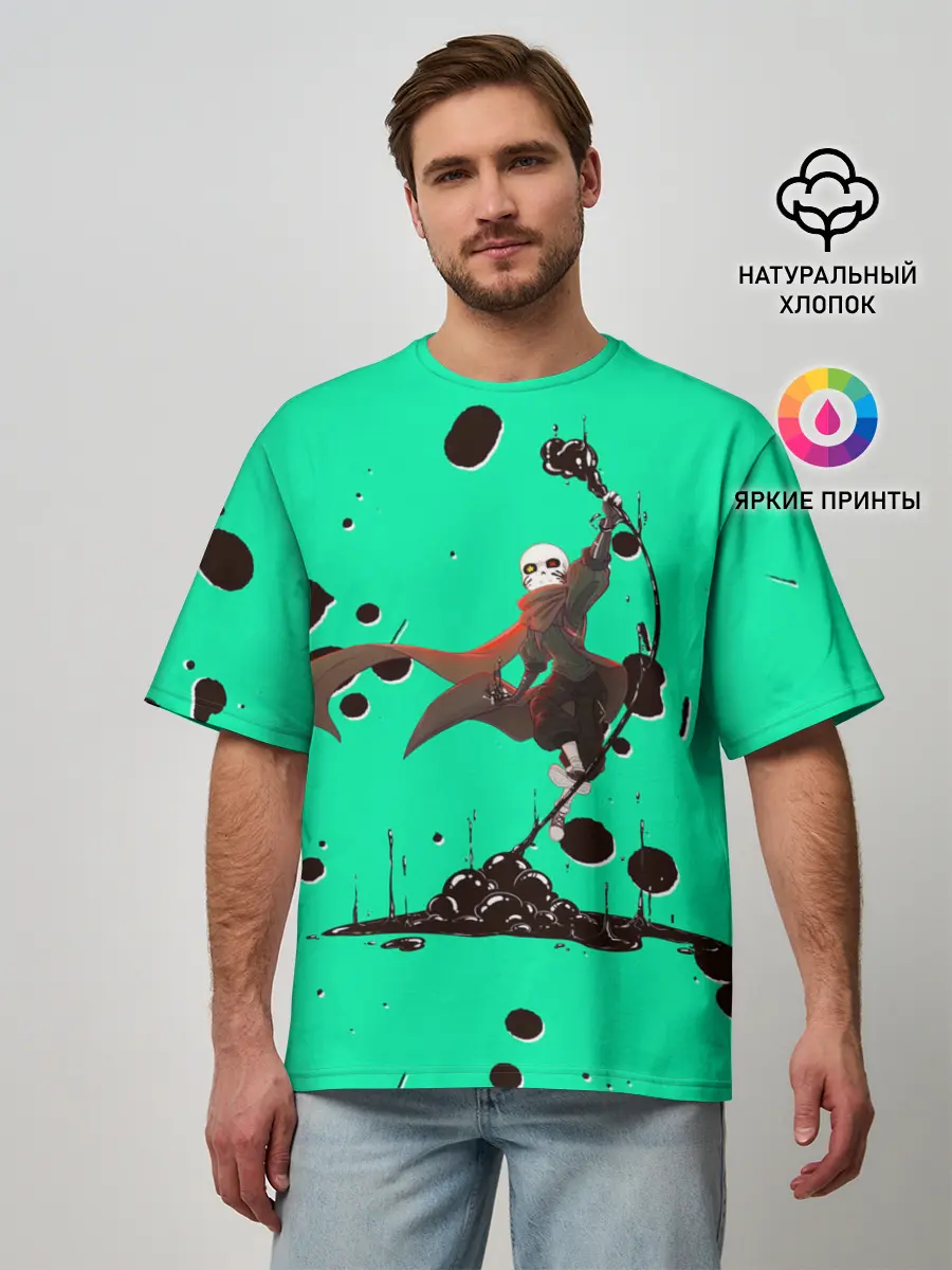 Мужская футболка оверсайз / Undertale