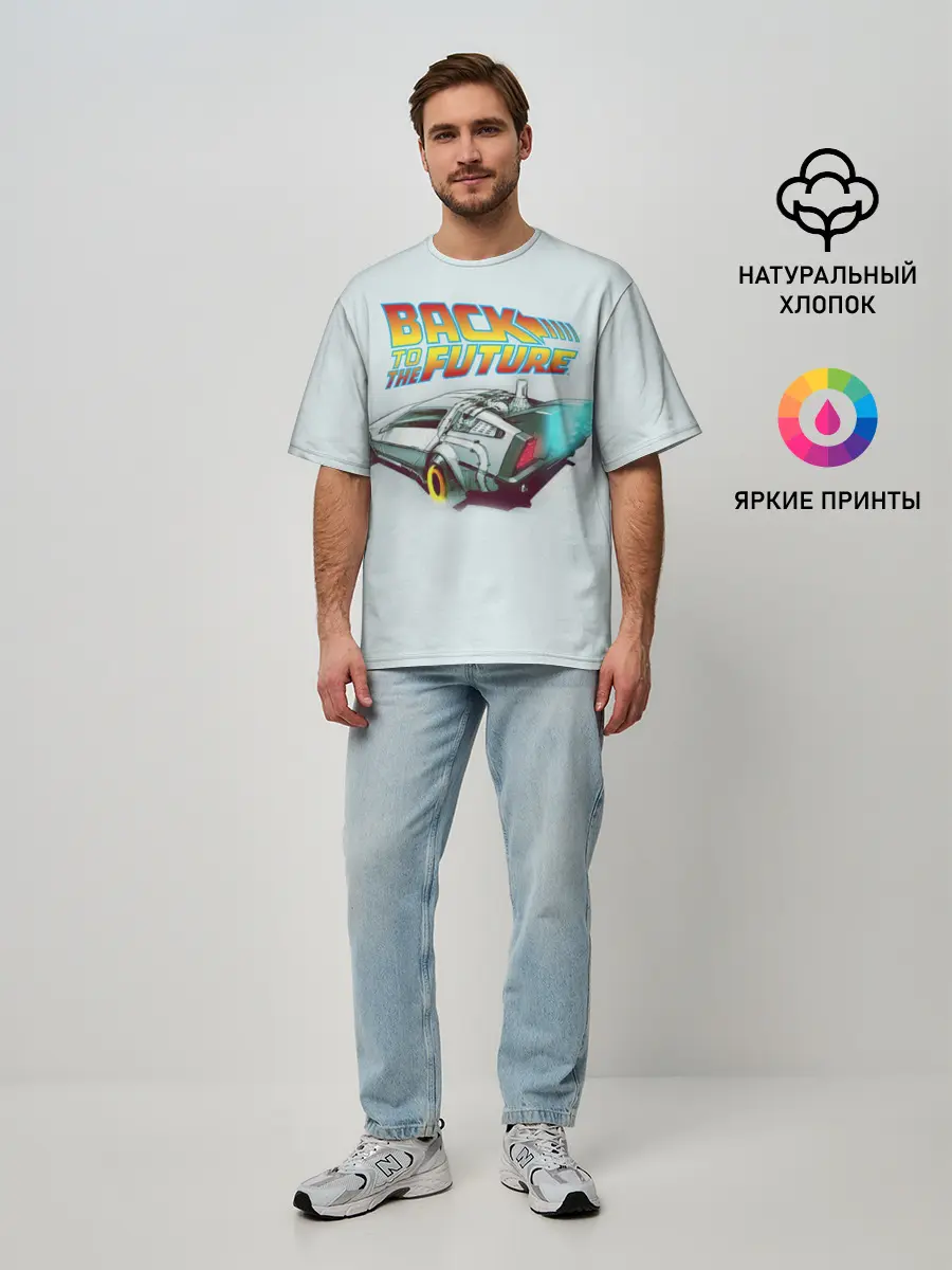 Мужская футболка оверсайз / Back to the future_4