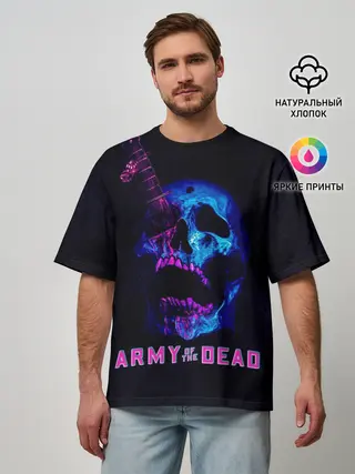 Мужская футболка оверсайз / Армия мертвецов череп и кинжал