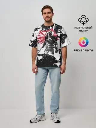 Мужская футболка оверсайз / Ведьмак