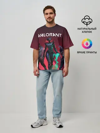 Мужская футболка оверсайз / Valorant